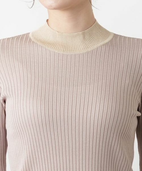 LEILIAN レリアン  長袖ニット 未使用品 大きいサイズ:13  ベージュ ウール レディース  トップス ラメ ビーズ装飾 leilian - レリアン ニット セーター 長袖 大きいサイズ ウール