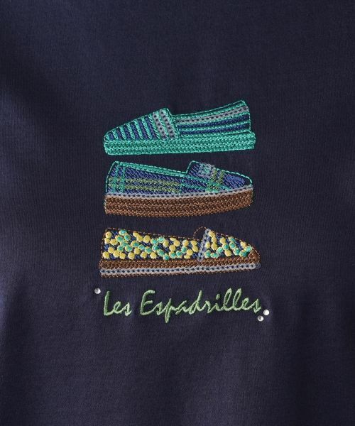 Leilian / レリアン カットソー | 刺繍クルーネックTシャツ | 詳細15