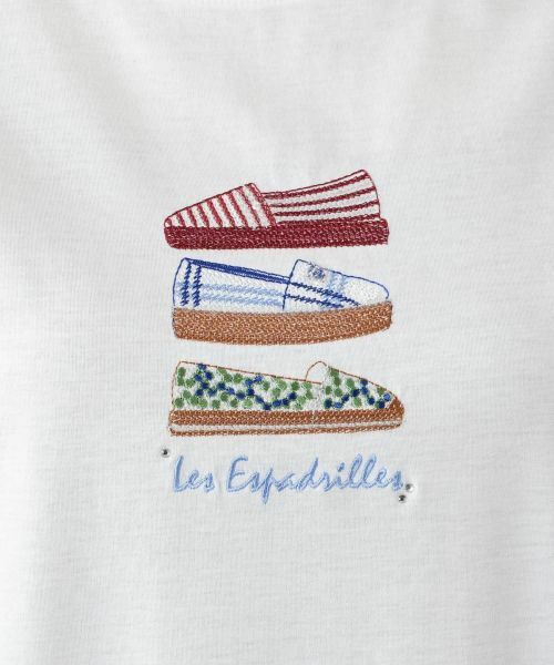 Leilian / レリアン カットソー | 刺繍クルーネックTシャツ | 詳細4