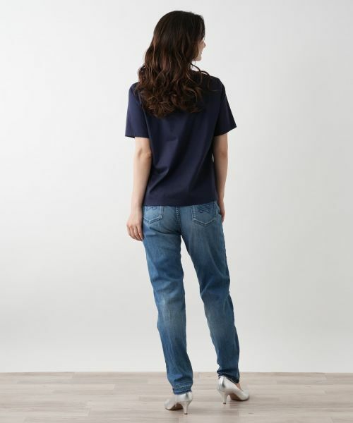 Leilian / レリアン カットソー | 刺繍クルーネックTシャツ | 詳細7