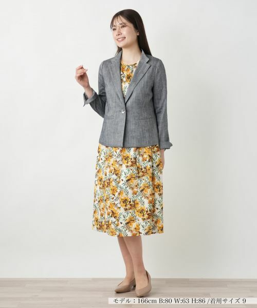 Leilian / レリアン テーラードジャケット | ヘリンボーンジャケット【TEXMODA】 | 詳細1