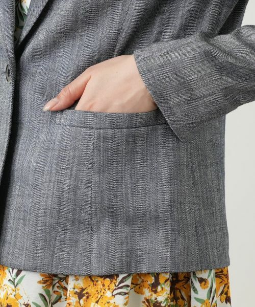 Leilian / レリアン テーラードジャケット | ヘリンボーンジャケット【TEXMODA】 | 詳細11