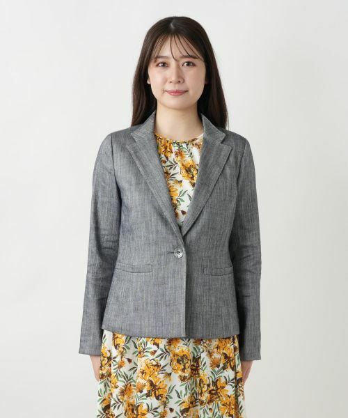 Leilian / レリアン テーラードジャケット | ヘリンボーンジャケット【TEXMODA】 | 詳細4