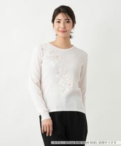 Leilian / レリアン ニット・セーター | フラワーモチーフニット【CORSINI & PROTI】