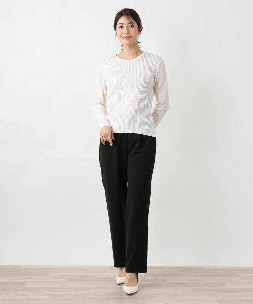 Leilian / レリアン ニット・セーター | フラワーモチーフニット【CORSINI & PROTI】 | 詳細1