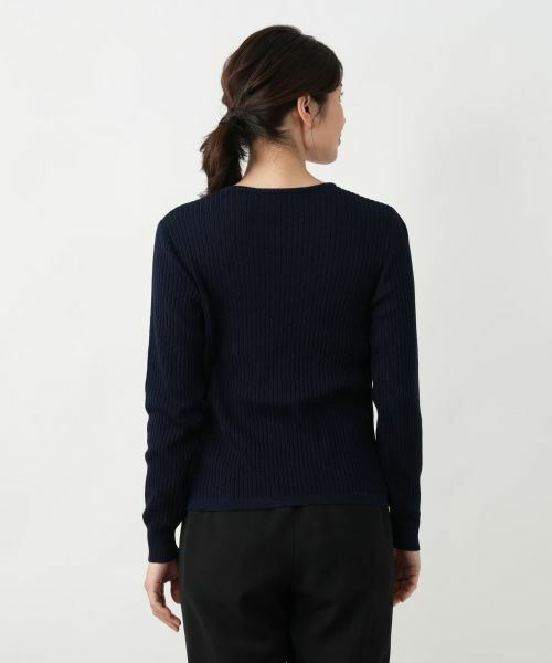 Leilian / レリアン ニット・セーター | フラワーモチーフニット【CORSINI & PROTI】 | 詳細12