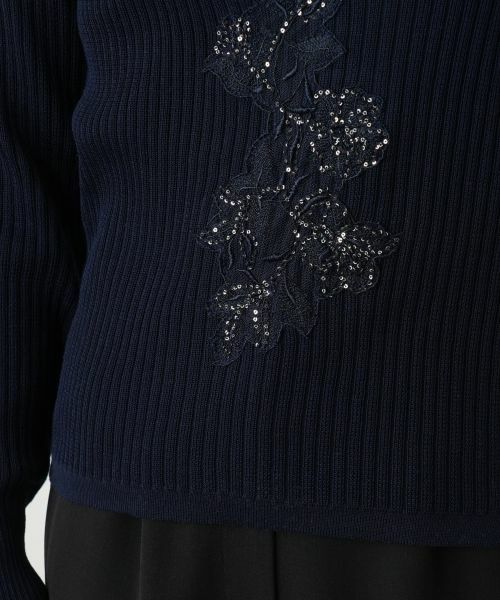 Leilian / レリアン ニット・セーター | フラワーモチーフニット【CORSINI & PROTI】 | 詳細17