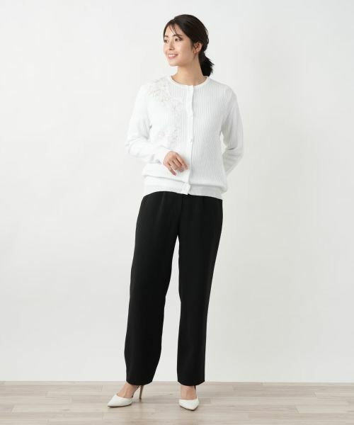 Leilian / レリアン カーディガン・ボレロ | フラワーモチーフカーディガン【CORSINI & PROTI】 | 詳細4