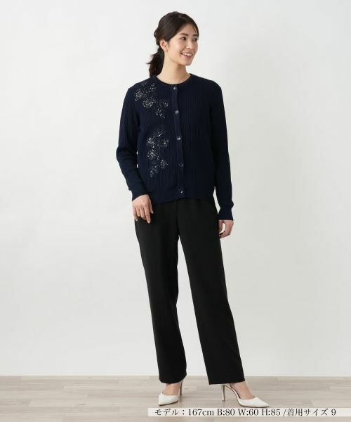 Leilian / レリアン カーディガン・ボレロ | フラワーモチーフカーディガン【CORSINI & PROTI】 | 詳細7