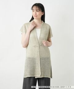 Leilian / レリアン テーラードジャケット | ラメニットベスト【CINZIA CALDI】