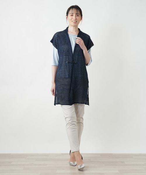 Leilian / レリアン テーラードジャケット | ラメニットベスト【CINZIA CALDI】 | 詳細1