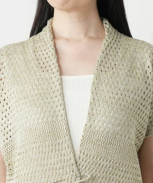 Leilian / レリアン テーラードジャケット | ラメニットベスト【CINZIA CALDI】 | 詳細14