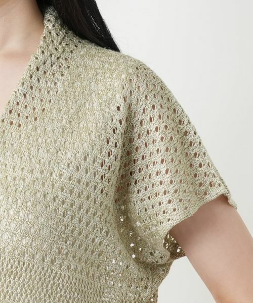 Leilian / レリアン テーラードジャケット | ラメニットベスト【CINZIA CALDI】 | 詳細16