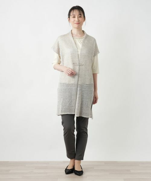 Leilian / レリアン テーラードジャケット | ラメニットベスト【CINZIA CALDI】 | 詳細4