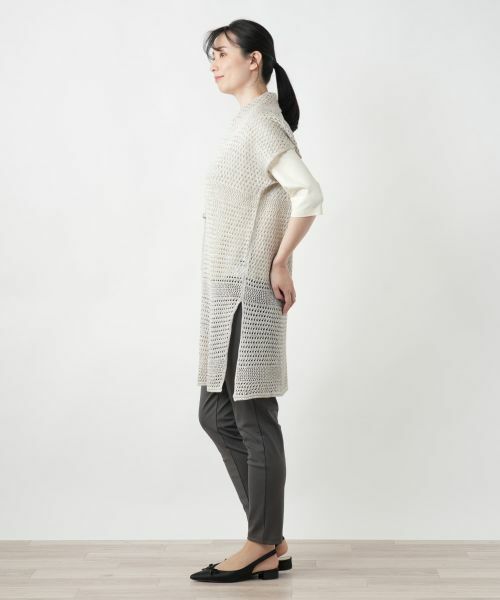 Leilian / レリアン テーラードジャケット | ラメニットベスト【CINZIA CALDI】 | 詳細5