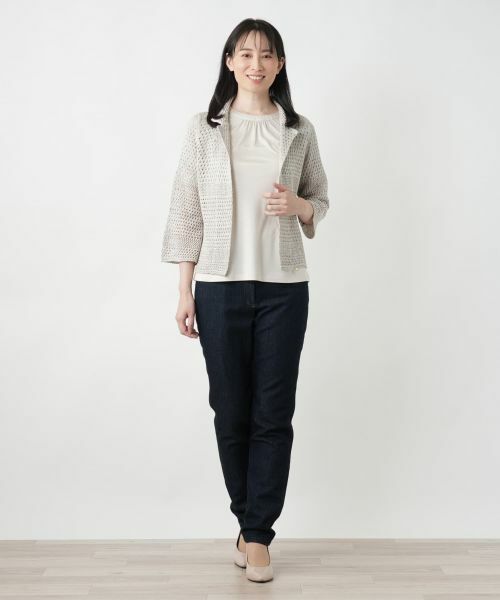 Leilian / レリアン カーディガン・ボレロ | ラメニットカーディガン【CINZIA CALDI】 | 詳細1