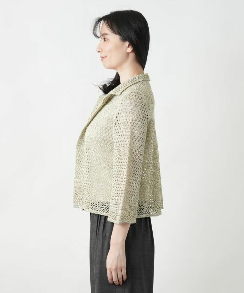 Leilian / レリアン カーディガン・ボレロ | ラメニットカーディガン【CINZIA CALDI】 | 詳細11