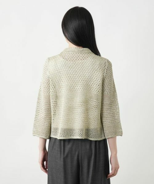 Leilian / レリアン カーディガン・ボレロ | ラメニットカーディガン【CINZIA CALDI】 | 詳細12