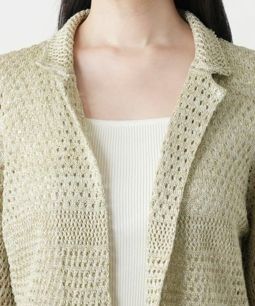 Leilian / レリアン カーディガン・ボレロ | ラメニットカーディガン【CINZIA CALDI】 | 詳細13