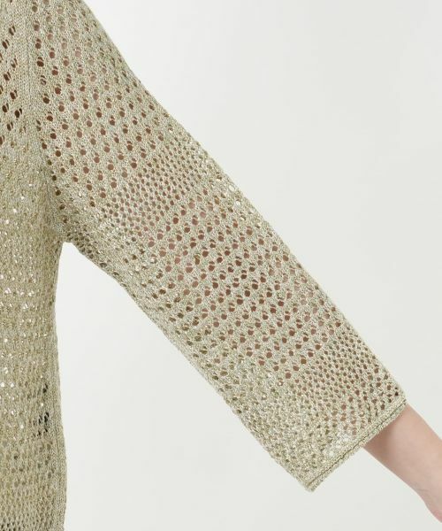 Leilian / レリアン カーディガン・ボレロ | ラメニットカーディガン【CINZIA CALDI】 | 詳細16