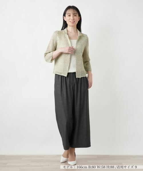 Leilian / レリアン カーディガン・ボレロ | ラメニットカーディガン【CINZIA CALDI】 | 詳細7