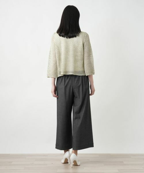 Leilian / レリアン カーディガン・ボレロ | ラメニットカーディガン【CINZIA CALDI】 | 詳細9