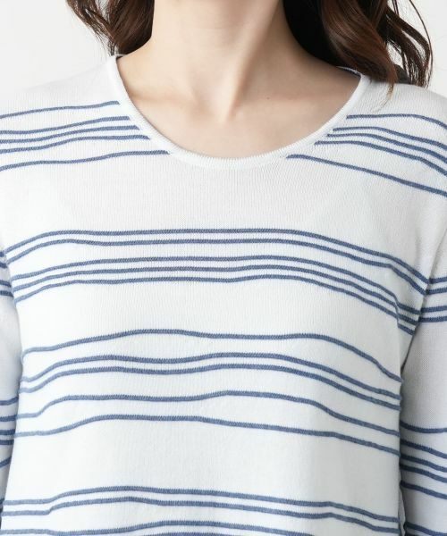 Leilian / レリアン ニット・セーター | 異素材切替ニット【CINZIA CALDI】 | 詳細10