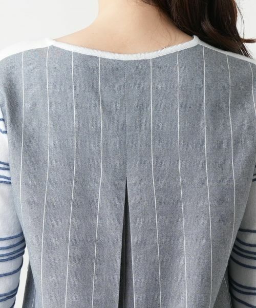 Leilian / レリアン ニット・セーター | 異素材切替ニット【CINZIA CALDI】 | 詳細11