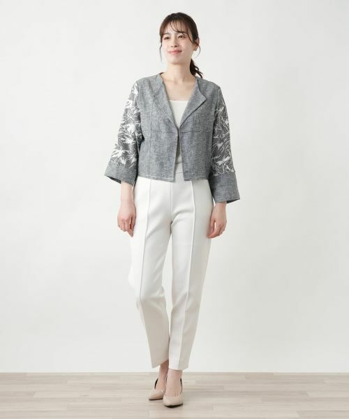 Leilian / レリアン テーラードジャケット | ショートジャケット【CINZIA CALDI】 | 詳細1