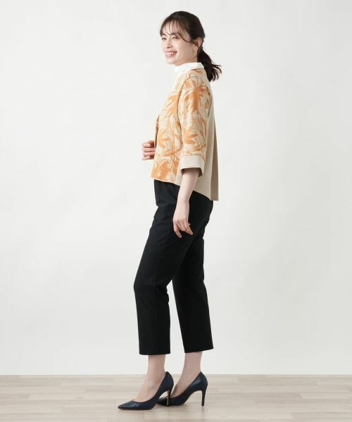 Leilian / レリアン テーラードジャケット | ボタニカル柄ジャケット【CINZIA CALDI】 | 詳細2