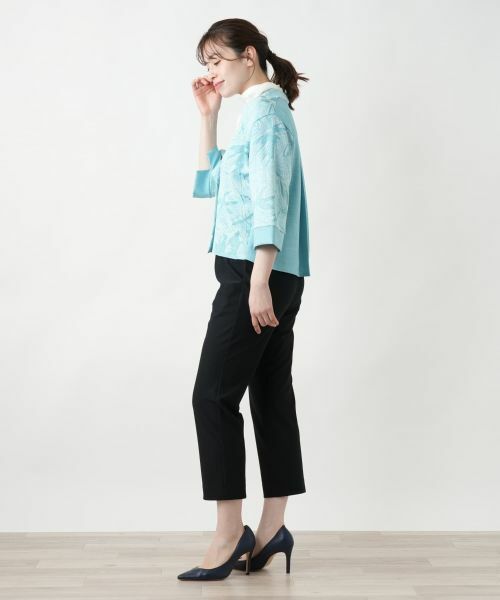 Leilian / レリアン テーラードジャケット | ボタニカル柄ジャケット【CINZIA CALDI】 | 詳細5