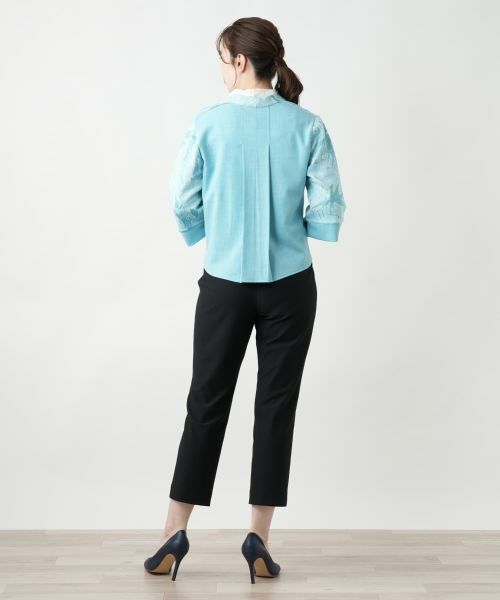 Leilian / レリアン テーラードジャケット | ボタニカル柄ジャケット【CINZIA CALDI】 | 詳細6