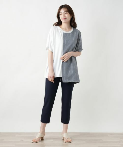 Leilian / レリアン シャツ・ブラウス | ラップ風切替ブラウス【CINZIA CALDI】 | 詳細1