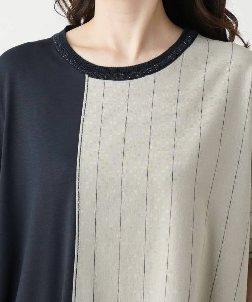 Leilian / レリアン シャツ・ブラウス | ラップ風切替ブラウス【CINZIA CALDI】 | 詳細10