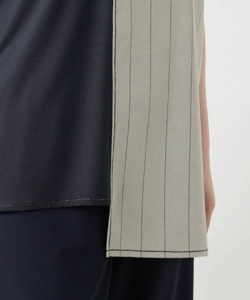 Leilian / レリアン シャツ・ブラウス | ラップ風切替ブラウス【CINZIA CALDI】 | 詳細14