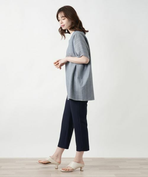 Leilian / レリアン シャツ・ブラウス | ラップ風切替ブラウス【CINZIA CALDI】 | 詳細2