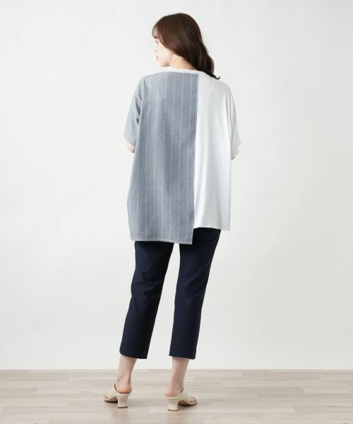 Leilian / レリアン シャツ・ブラウス | ラップ風切替ブラウス【CINZIA CALDI】 | 詳細3