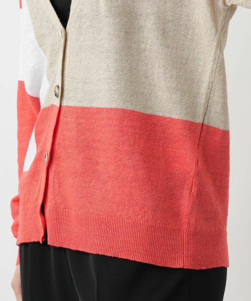 Leilian / レリアン カーディガン・ボレロ | カラーブロックカーディガン【HAND】 | 詳細16