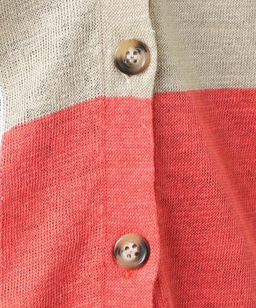 Leilian / レリアン カーディガン・ボレロ | カラーブロックカーディガン【HAND】 | 詳細17