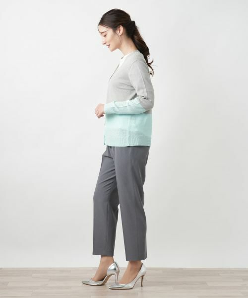 Leilian / レリアン カーディガン・ボレロ | カラーブロックカーディガン【HAND】 | 詳細2