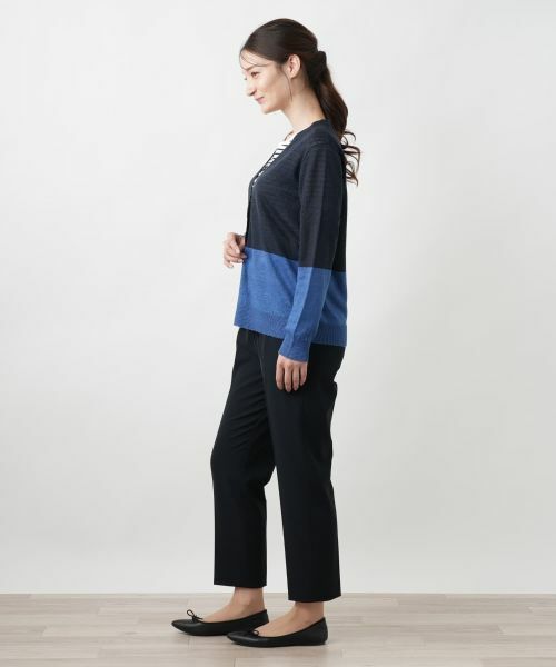 Leilian / レリアン カーディガン・ボレロ | カラーブロックカーディガン【HAND】 | 詳細5