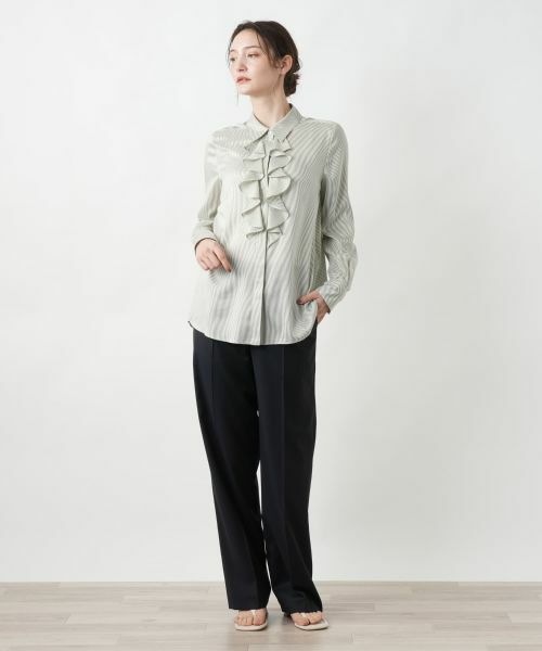 Leilian / レリアン シャツ・ブラウス | フリルデザインブラウス | 詳細1