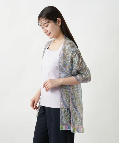 Leilian / レリアン マフラー・ショール・スヌード・ストール | プリントストール【BINDA】 | 詳細3