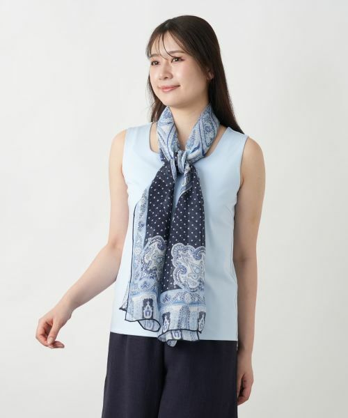 Leilian / レリアン マフラー・ショール・スヌード・ストール | プリントストール【BINDA】 | 詳細2