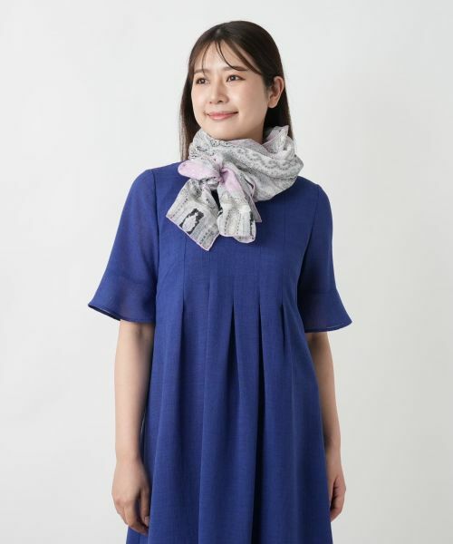 Leilian / レリアン マフラー・ショール・スヌード・ストール | プリントストール【BINDA】 | 詳細4