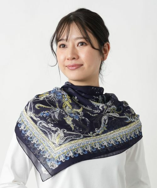 Leilian / レリアン バンダナ・スカーフ | プリントスカーフ【RATTI】 | 詳細1