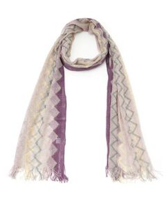 プリーツプリーズ　マフラー　ストール　スヌード　紫 PLEATS PLEASE ISSEY MIYAKE - プリーツプリーズBICOLOR O SCARF