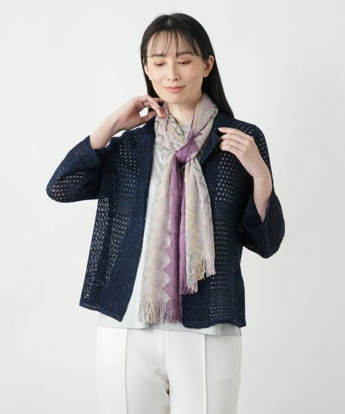 Leilian / レリアン マフラー・ショール・スヌード・ストール | 柄ストール【FILATESS】 | 詳細4