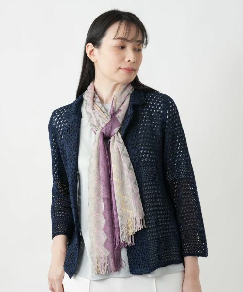 Leilian / レリアン マフラー・ショール・スヌード・ストール | 柄ストール【FILATESS】 | 詳細5