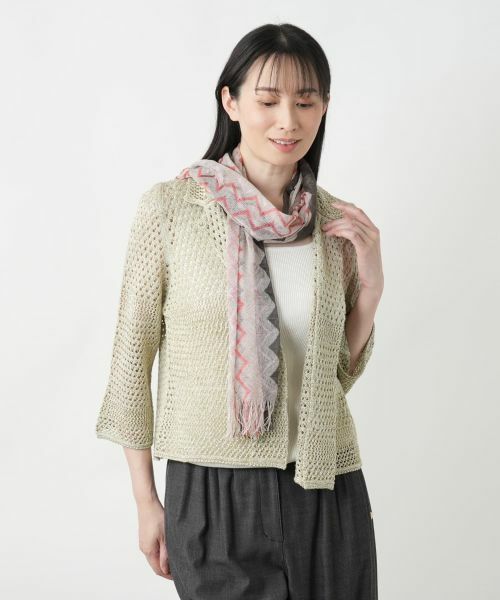 Leilian / レリアン マフラー・ショール・スヌード・ストール | 柄ストール【FILATESS】 | 詳細6